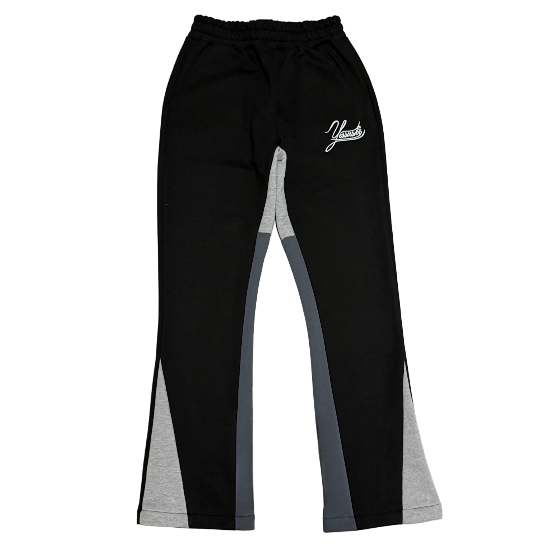 "Yessirskiii" BLACK FLARE PANTS (Штани чорні  Флаер)