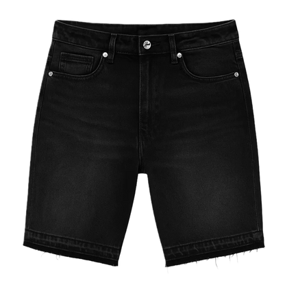 "YES SIR" WASHED BLACK JORTS