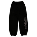"Yessirskiii" BLACK SWEATPANTS (Штани чорні з вишивкою)