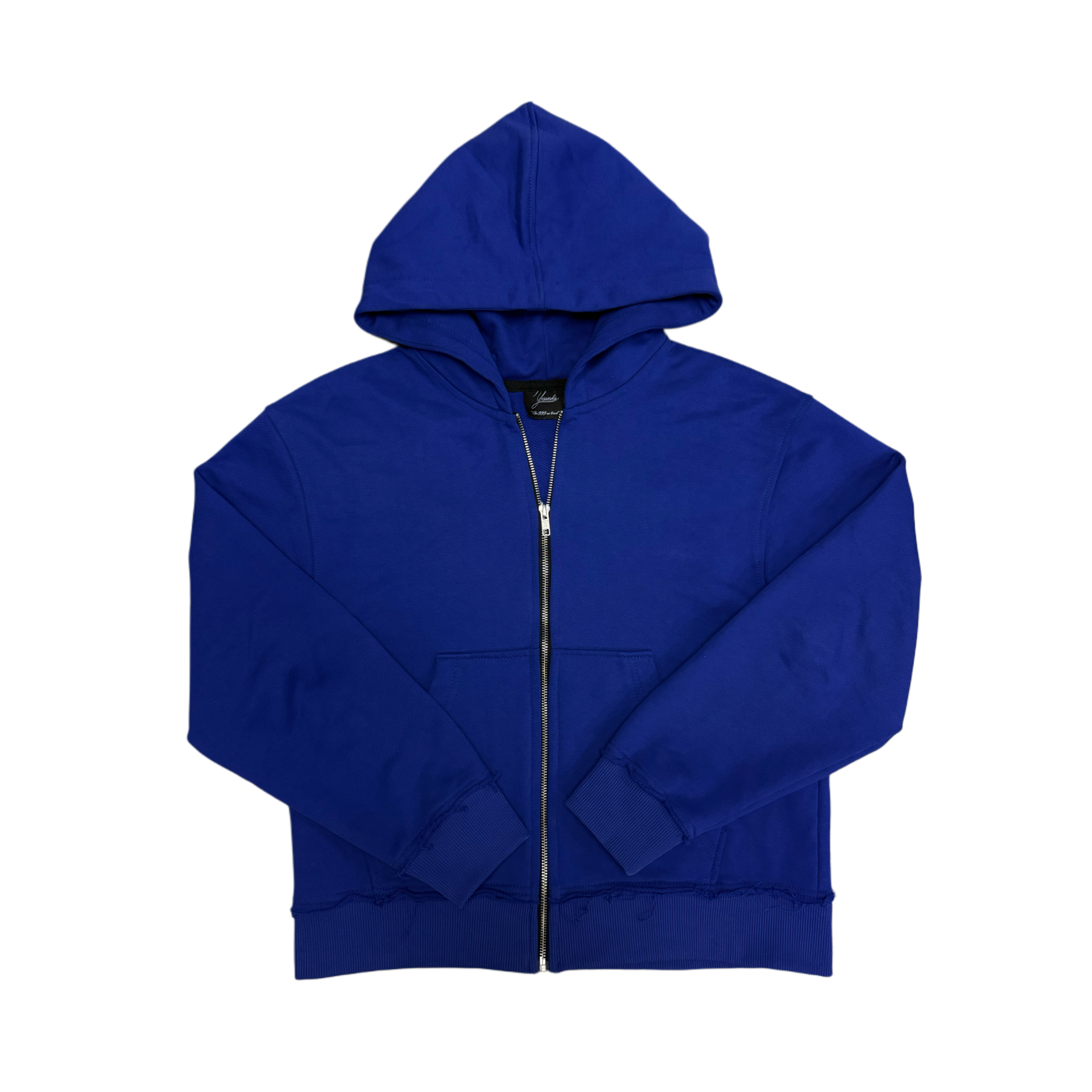 "Yessirskkiii" SIGNATURE BLUE ZIP HOODIE (Зiп худi синє з вишивкою)