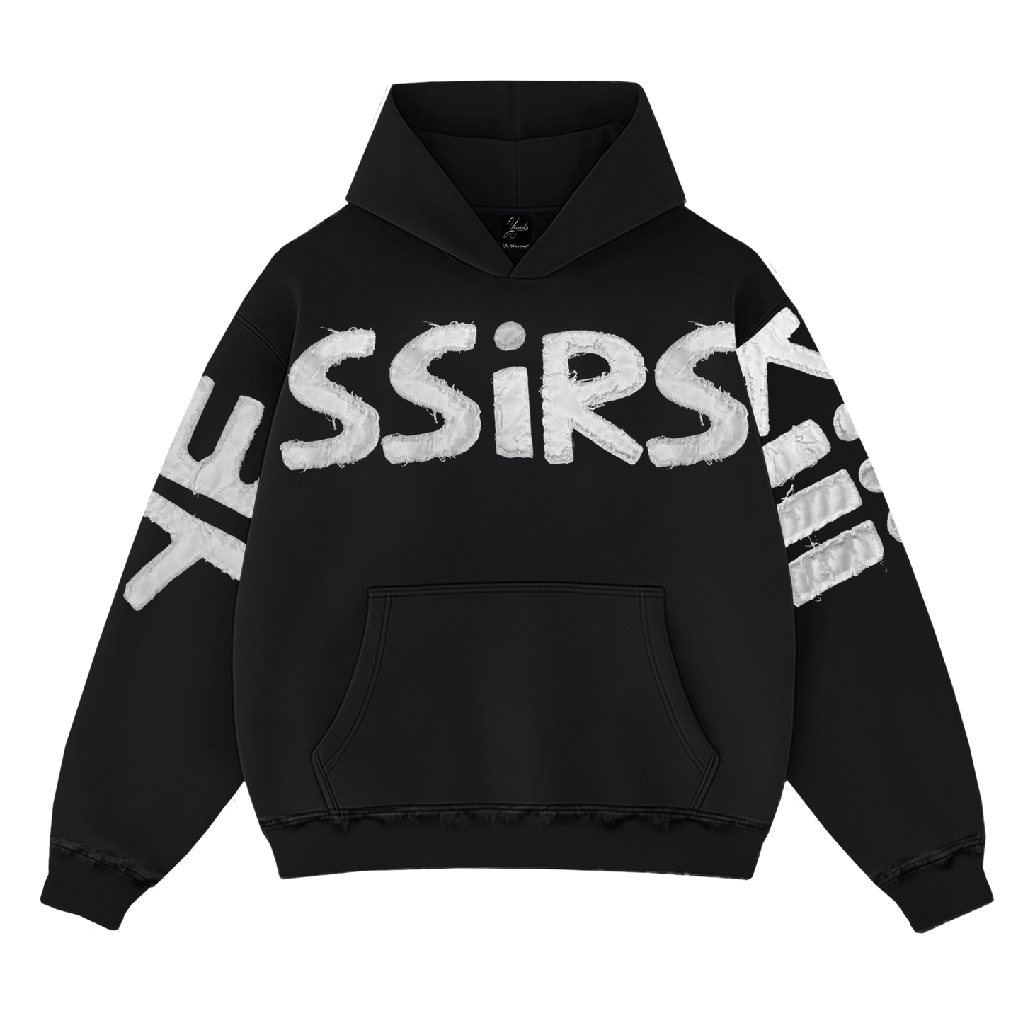 "YESSIRSKIII" BLACK HOODIE