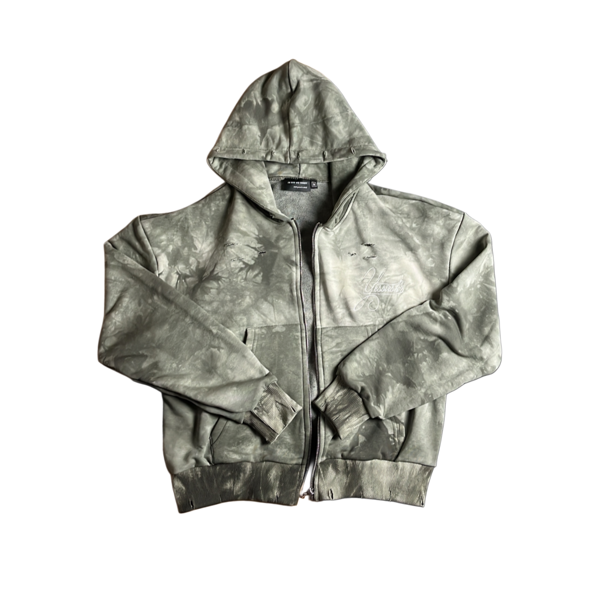 "YESSIRSKIII" CAMO ZIP HOODIE (Худі Камо з блискавкою)
