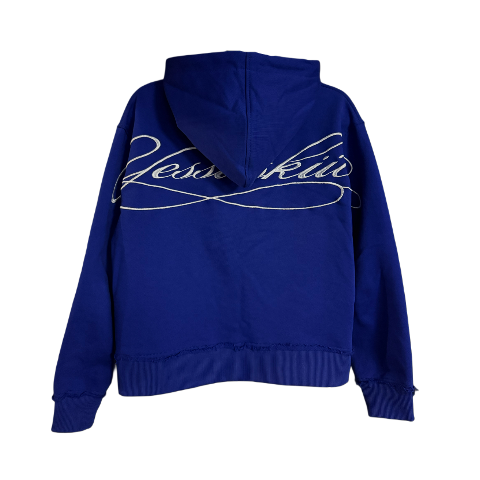 "Yessirskkiii" SIGNATURE BLUE ZIP HOODIE (Зiп худi синє з вишивкою)