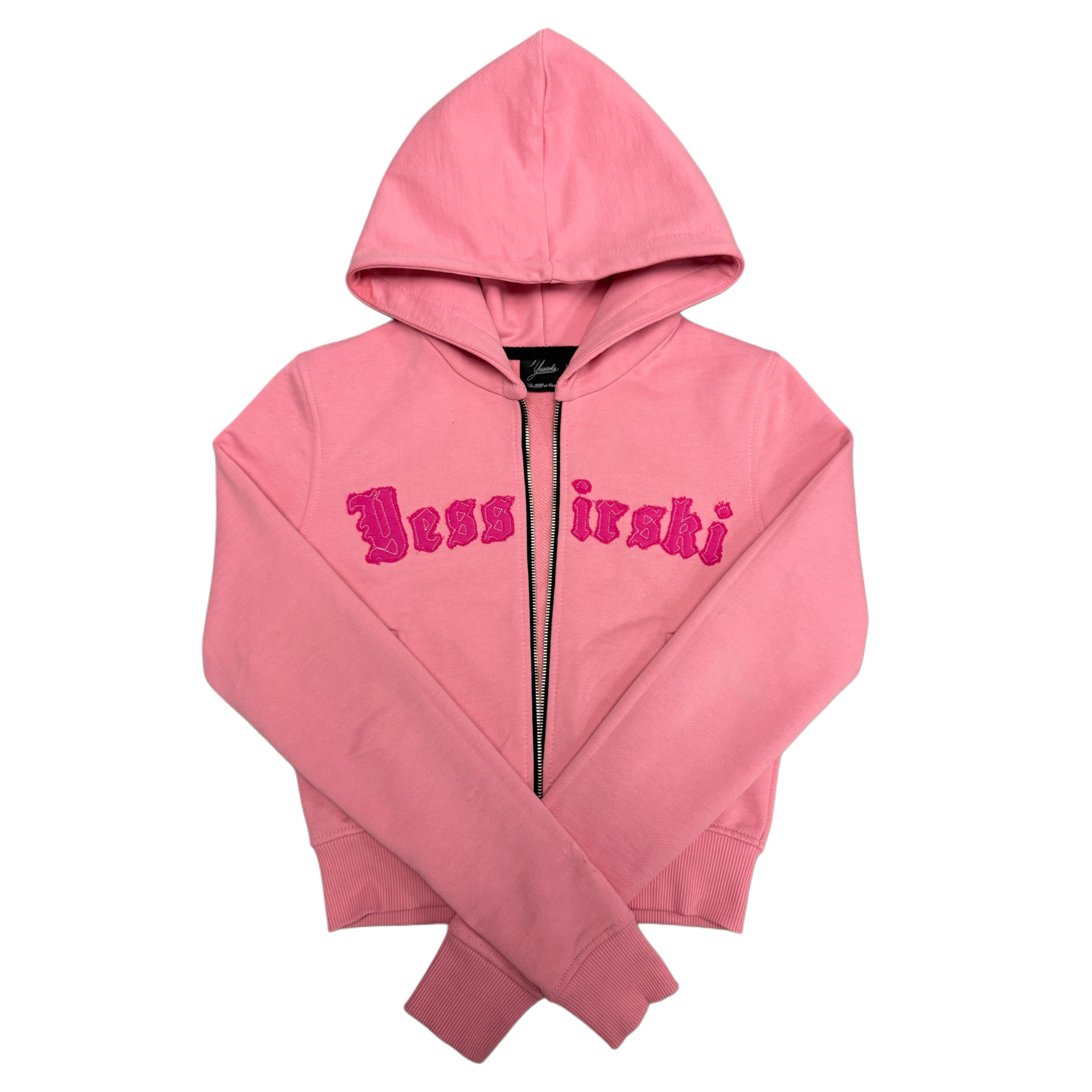 "Yessirskiii" WMN PINK ZIP HOODIE (Зiп худi жіноче рожеве)