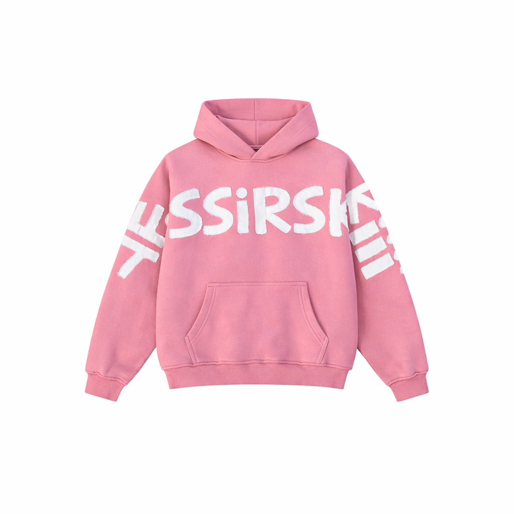 "YESSIRSKIII" PINK HOODIE(Худі Рожеве )