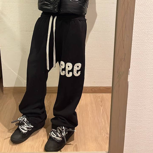 "999" BLACK SWEATPANTS